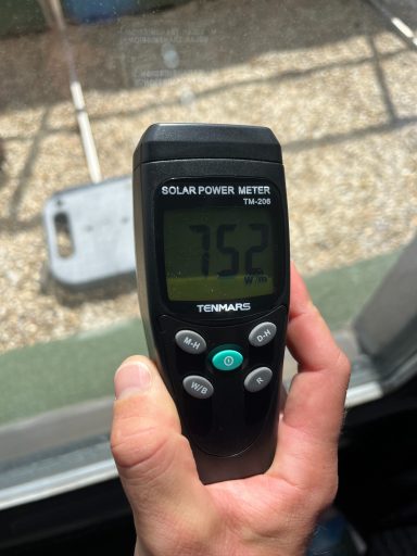 Test chaleur sur vitrage sans nos films